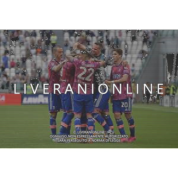 Torino 03.05.2023 Allianz Stadium Juventus vs Lecce Campionato Calcio Serie A TIM 2022/2023 33a giornata Nella foto: esultanza juventus dopo il gol di dusan vlahovic ©Viganti / AGENZIA ALDO LIVERANI SAS