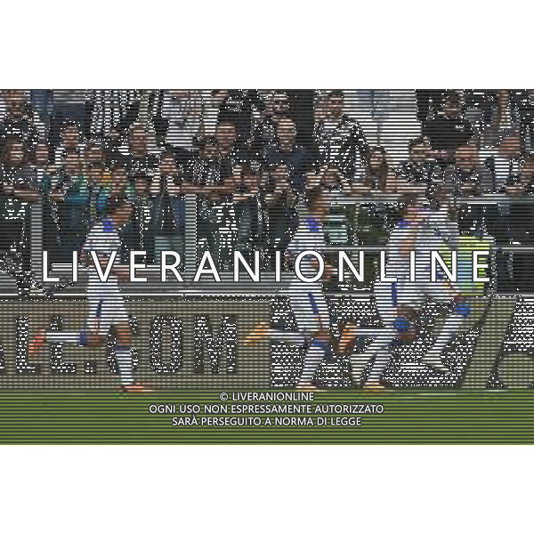 Torino 03.05.2023 Allianz Stadium Juventus vs Lecce Campionato Calcio Serie A TIM 2022/2023 33a giornata Nella foto: esultanza lecce dopo il gol di cesaay assan ©Viganti / AGENZIA ALDO LIVERANI SAS