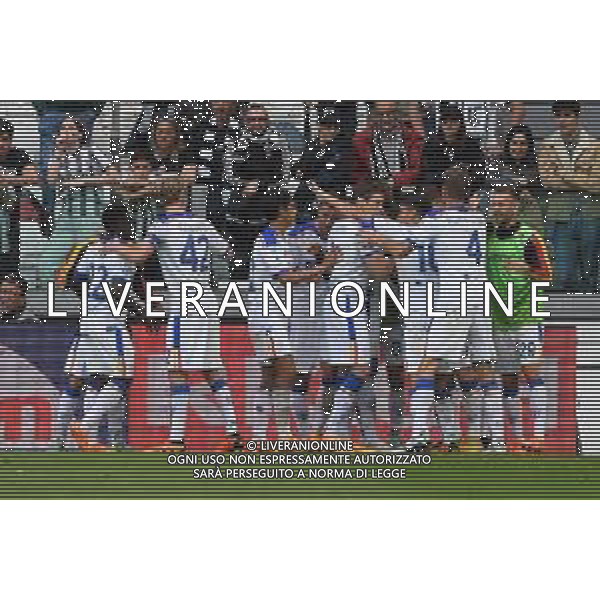 Torino 03.05.2023 Allianz Stadium Juventus vs Lecce Campionato Calcio Serie A TIM 2022/2023 33a giornata Nella foto: esultanza lecce dopo il gol di cesaay assan ©Viganti / AGENZIA ALDO LIVERANI SAS