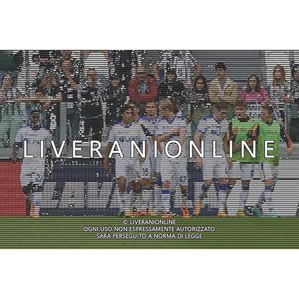 Torino 03.05.2023 Allianz Stadium Juventus vs Lecce Campionato Calcio Serie A TIM 2022/2023 33a giornata Nella foto: esultanza lecce dopo il gol di cesaay assan ©Viganti / AGENZIA ALDO LIVERANI SAS