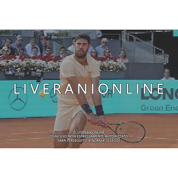 Mutua Madrid Open Karen Kachanov during his match against on Carlos Alcaraz of the Mutua Madrid Open at La Caja Magica on 3st May, 2023 in Madrid, FOTO ANDREA ROSITO-AG ALDO LIVERANI SAS