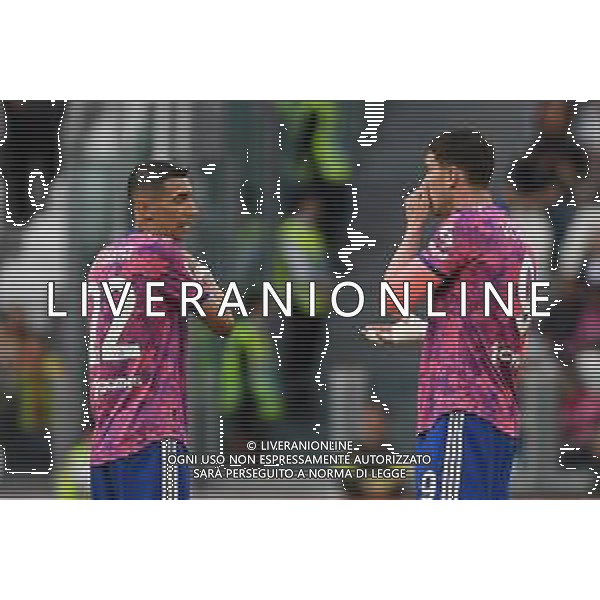 Torino 03.05.2023 Allianz Stadium Juventus vs Lecce Campionato Calcio Serie A TIM 2022/2023 33a giornata Nella foto: dusan vlahovic e angel di maria ©Viganti / AGENZIA ALDO LIVERANI SAS