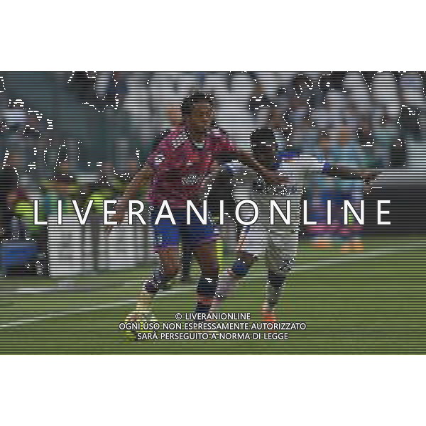 Torino 03.05.2023 Allianz Stadium Juventus vs Lecce Campionato Calcio Serie A TIM 2022/2023 33a giornata Nella foto: juan cuadrado e lameck banda ©Viganti / AGENZIA ALDO LIVERANI SAS