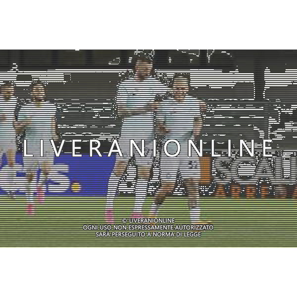 Esultanza federico Dimarco e marcelo Brozovic - of Inter FC celebrates after scoring during Hellas Verona vs FC Internazionale, 33° Serie A Tim 2022-23 game at Marcantonio Bentegodi Stadium in Verona, Italy, on May 03, 2023. (Photo by Davide Casentini) / AGENZIA ALDO LIVERANI SAS