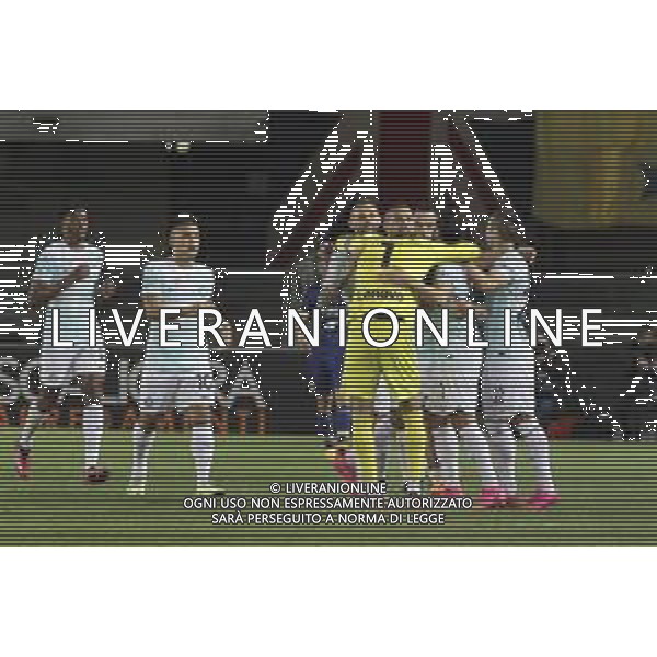Esultanza inter\'s players jubilates after scoring the goal during Hellas Verona vs FC Internazionale, 33° Serie A Tim 2022-23 game at Marcantonio Bentegodi Stadium in Verona, Italy, on May 03, 2023. (Photo by Davide Casentini) / AGENZIA ALDO LIVERANI SAS