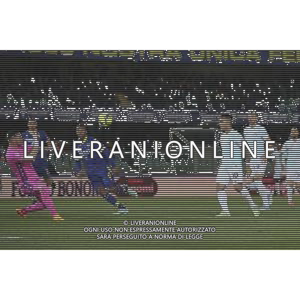 Lautaro Martinez of Inter FC scores a goal during Hellas Verona vs FC Internazionale, 33° Serie A Tim 2022-23 game at Marcantonio Bentegodi Stadium in Verona, Italy, on May 03, 2023. (Photo by Davide Casentini) / AGENZIA ALDO LIVERANI SAS