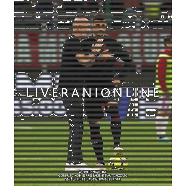 STEFANO PIOLI CON RADE KRUNIC - MILAN - CREMONESE CAMPIONATO CALCIO SERIE A TIM 03.05.2023 ©PAOLO GIAMPIETRI / AGENZIA ALDO LIVERANI SAS