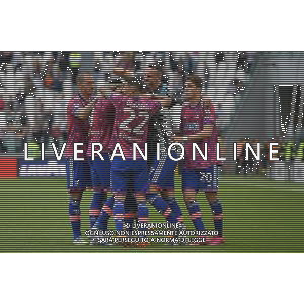 Torino 03.05.2023 Allianz Stadium Juventus vs Lecce Campionato Calcio Serie A TIM 2022/2023 33a giornata Nella foto: esultanza juventus dopo il gol di dusan vlahovic ©Viganti / AGENZIA ALDO LIVERANI SAS