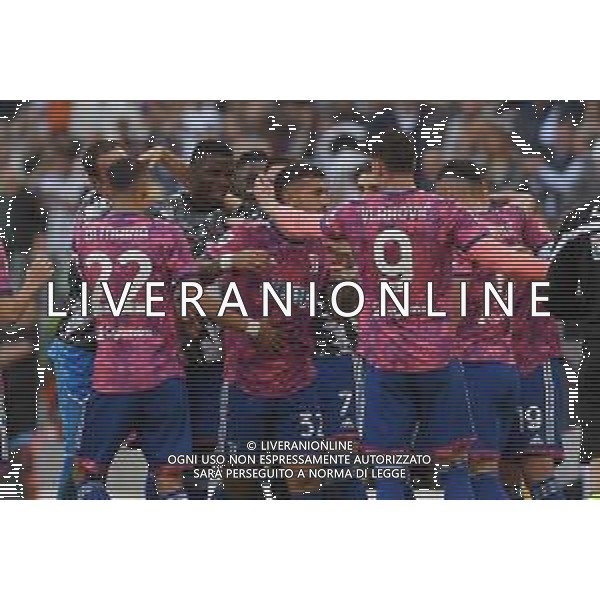 Torino 03.05.2023 Allianz Stadium Juventus vs Lecce Campionato Calcio Serie A TIM 2022/2023 33a giornata Nella foto: esultanza juventus dopo il gol di leandro paredes ©Viganti / AGENZIA ALDO LIVERANI SAS