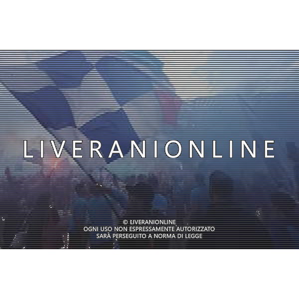 04-05-2023 napoli-festeggiamenti per la conquista del 3 scudetto del napoli calcio Festeggiamenti dei tifosi per la vittoria dello scudetto fuori lo stadio Diego Armando Maradona Foto Mosca, Ag.Liverani