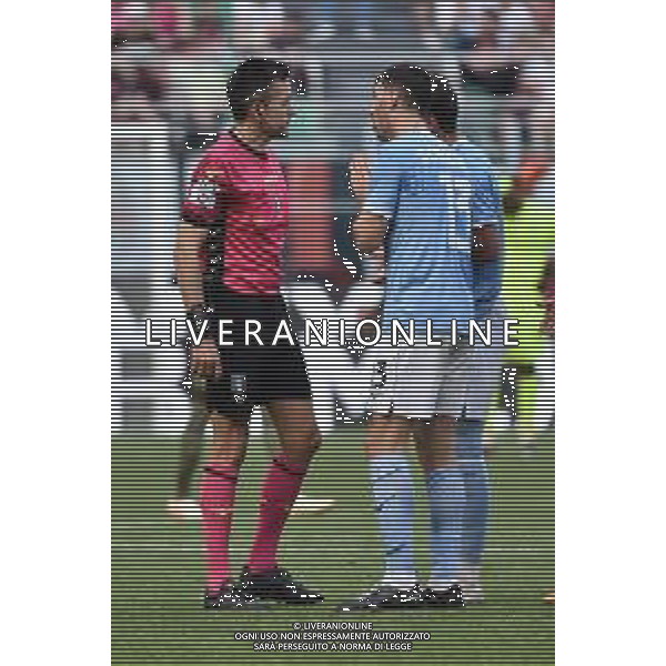 proteste Lazio con l\'arbitro Antonio Rapuano di Rimini Milan vs Lazio Milano 06-05-2023 Stadio Giuseppe Meazza - San Siro Campionato Serie A TIM - 34a giornata foto Roberto Garavaglia/ag. Aldo Liverani sas