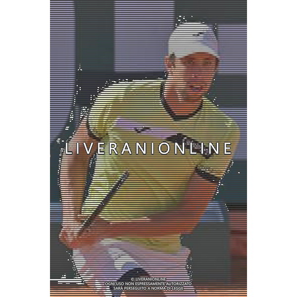 6-5-2023. Semifinali del singolo, torneo internazionale di tennis Sardegna Open Challenger 173, presso Tennis club Monte Urpinu, Cagliari. Garadel singolo tra Daniel Elahi Galan (Colombia) contro Ugo Humbert (Francia). Foto Salvatore Moi/Aldo Liverani s.a.s. Nella foto: Elahi Galan (Colombia)