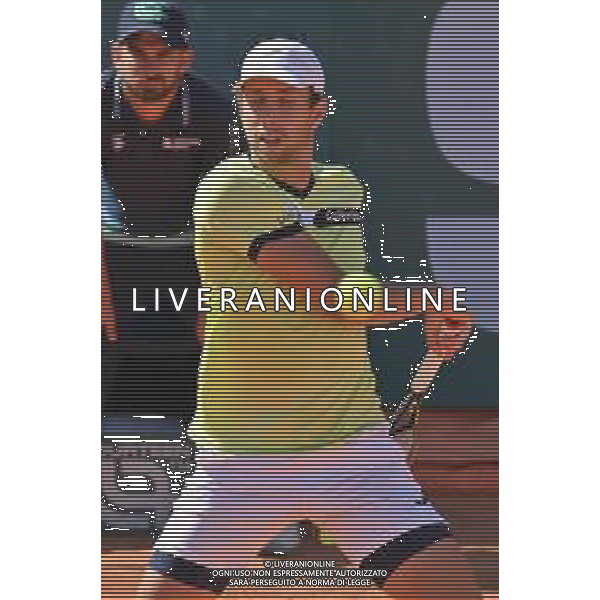 6-5-2023. Semifinali del singolo, torneo internazionale di tennis Sardegna Open Challenger 173, presso Tennis club Monte Urpinu, Cagliari. Garadel singolo tra Daniel Elahi Galan (Colombia) contro Ugo Humbert (Francia). Foto Salvatore Moi/Aldo Liverani s.a.s. Nella foto: Elahi Galan (Colombia)