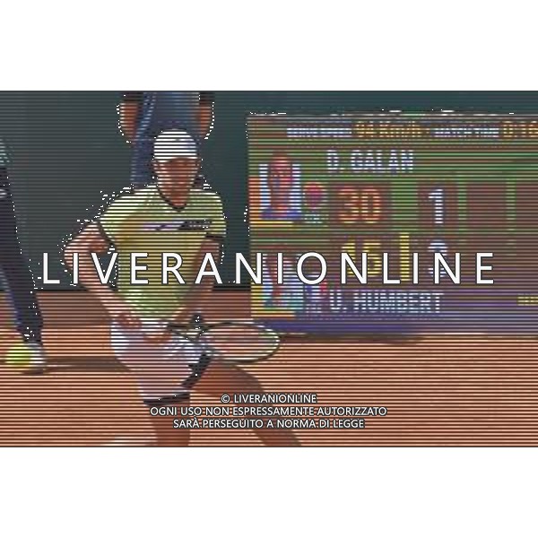 6-5-2023. Semifinali del singolo, torneo internazionale di tennis Sardegna Open Challenger 173, presso Tennis club Monte Urpinu, Cagliari. Garadel singolo tra Daniel Elahi Galan (Colombia) contro Ugo Humbert (Francia). Foto Salvatore Moi/Aldo Liverani s.a.s. Nella foto: Elahi Galan (Colombia)