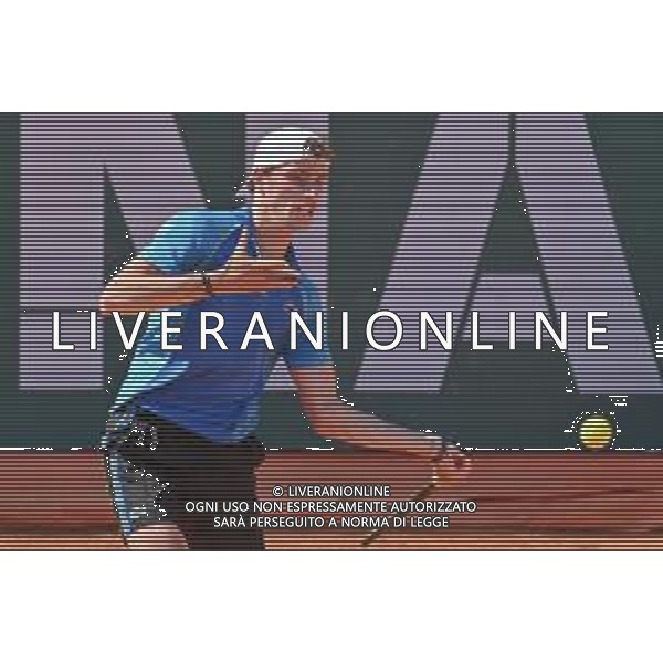 6-5-2023. Semifinali del singolo, torneo internazionale di tennis Sardegna Open Challenger 173, presso Tennis club Monte Urpinu, Cagliari. Garadel singolo tra Daniel Elahi Galan (Colombia) contro Ugo Humbert (Francia). Foto Salvatore Moi/Aldo Liverani s.a.s. Nella foto: Ugo Humbert (Francia)