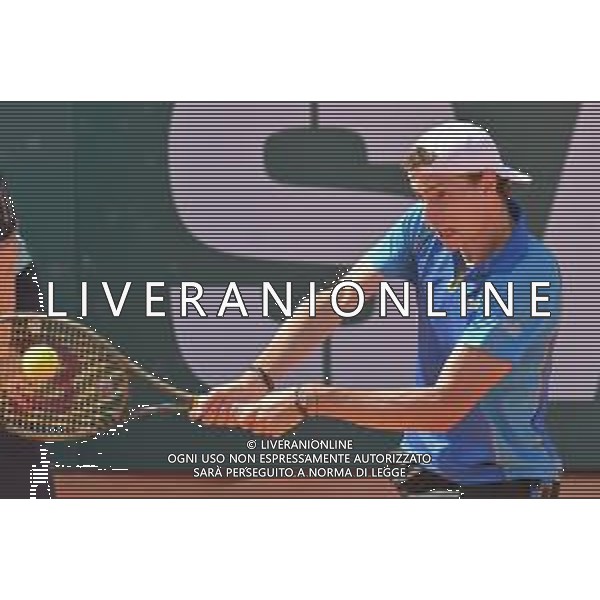 6-5-2023. Semifinali del singolo, torneo internazionale di tennis Sardegna Open Challenger 173, presso Tennis club Monte Urpinu, Cagliari. Garadel singolo tra Daniel Elahi Galan (Colombia) contro Ugo Humbert (Francia). Foto Salvatore Moi/Aldo Liverani s.a.s. Nella foto: Ugo Humbert (Francia)