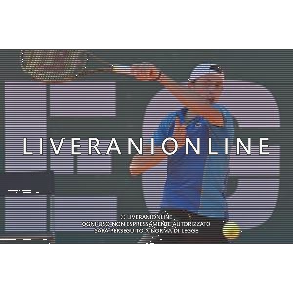 6-5-2023. Semifinali del singolo, torneo internazionale di tennis Sardegna Open Challenger 173, presso Tennis club Monte Urpinu, Cagliari. Garadel singolo tra Daniel Elahi Galan (Colombia) contro Ugo Humbert (Francia). Foto Salvatore Moi/Aldo Liverani s.a.s. Nella foto: Ugo Humbert (Francia)