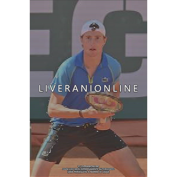 6-5-2023. Semifinali del singolo, torneo internazionale di tennis Sardegna Open Challenger 173, presso Tennis club Monte Urpinu, Cagliari. Garadel singolo tra Daniel Elahi Galan (Colombia) contro Ugo Humbert (Francia). Foto Salvatore Moi/Aldo Liverani s.a.s. Nella foto: Ugo Humbert (Francia)