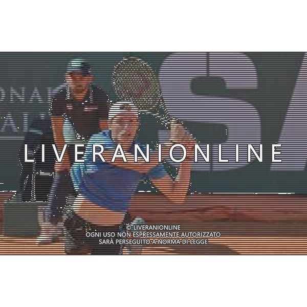 6-5-2023. Semifinali del singolo, torneo internazionale di tennis Sardegna Open Challenger 173, presso Tennis club Monte Urpinu, Cagliari. Garadel singolo tra Daniel Elahi Galan (Colombia) contro Ugo Humbert (Francia). Foto Salvatore Moi/Aldo Liverani s.a.s. Nella foto: Ugo Humbert (Francia)