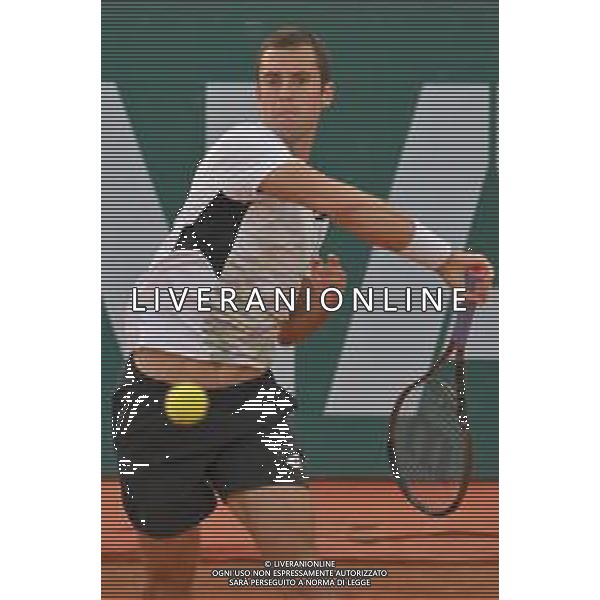 6-5-2023. Semifinali del singolo, torneo internazionale di tennis Sardegna Open Challenger 173, presso Tennis club Monte Urpinu, Cagliari. Laslo Djere (Serbia) contro Ben Shelton (USA). Foto Salvatore Moi/Aldo Liverani s.a.s. Nella foto: Laslo Djere (Serbia)