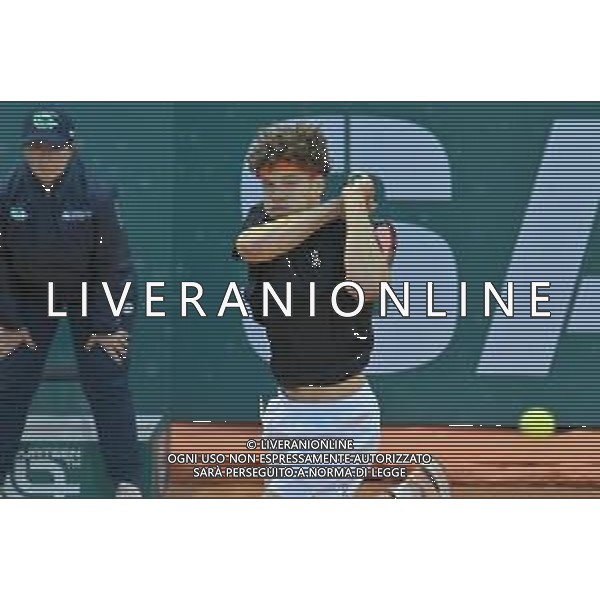 6-5-2023. Semifinali del singolo, torneo internazionale di tennis Sardegna Open Challenger 173, presso Tennis club Monte Urpinu, Cagliari. Laslo Djere (Serbia) contro Ben Shelton (USA). Foto Salvatore Moi/Aldo Liverani s.a.s. Nella foto: Ben Shelton (USA)