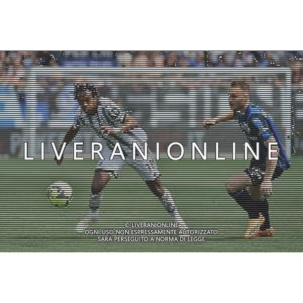 Juan Cuadrado (Juventus) e Teun Koopmeiners (Atalanta) Atalanta vs Juventus Bergamo 24-04-2023 Gewiss Stadium - Stadio Atleti Azzurri d\'Italia Campionato Serie A TIM - 34a giornata foto Roberto Garavaglia/ag. Aldo Liverani sas / AGENZIA ALDO LIVERANI SAS
