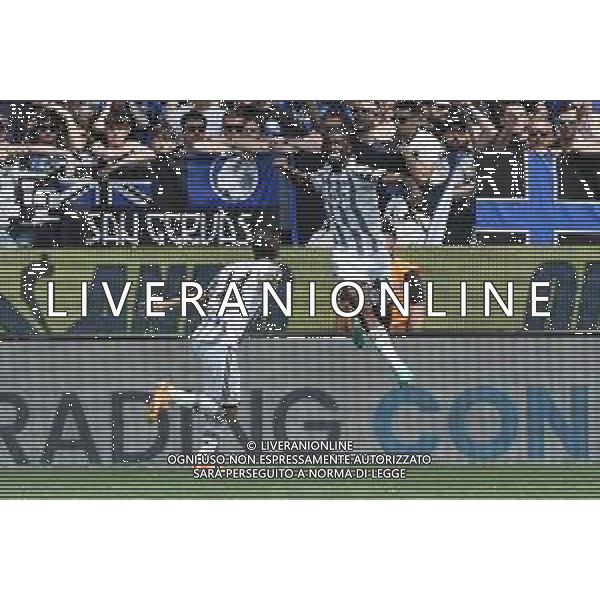 Samuel Iling-Junior (Juventus) esulta dopo il gol dell\'1 a 0 Atalanta vs Juventus Bergamo 24-04-2023 Gewiss Stadium - Stadio Atleti Azzurri d\'Italia Campionato Serie A TIM - 34a giornata foto Roberto Garavaglia/ag. Aldo Liverani sas / AGENZIA ALDO LIVERANI SAS