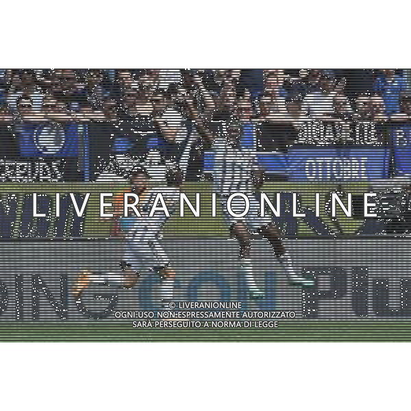 Samuel Iling-Junior (Juventus) esulta dopo il gol dell\'1 a 0 Atalanta vs Juventus Bergamo 24-04-2023 Gewiss Stadium - Stadio Atleti Azzurri d\'Italia Campionato Serie A TIM - 34a giornata foto Roberto Garavaglia/ag. Aldo Liverani sas / AGENZIA ALDO LIVERANI SAS