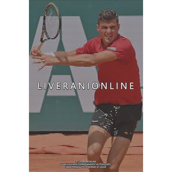07-05-2023 Finale del doppio, torneo internazionale di tennis Sardegna Open Challenger 173, presso Tennis club Monte Urpinu, Cagliari. In gara Maximo Gonzalez (Argentina) e Andres Molteni (Argentina) contro Alexander Erler (Austria) e Lucas Miedler (Austria). Foto Salvatore Moi/Aldo Liverani s.a.s. Nella foto: Alexander Erler (Austria)