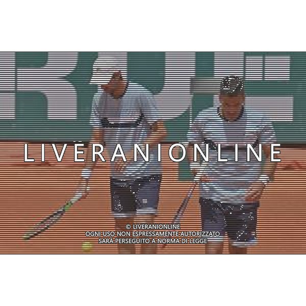 07-05-2023 Finale del doppio, torneo internazionale di tennis Sardegna Open Challenger 173, presso Tennis club Monte Urpinu, Cagliari. In gara Maximo Gonzalez (Argentina) e Andres Molteni (Argentina) contro Alexander Erler (Austria) e Lucas Miedler (Austria). Foto Salvatore Moi/Aldo Liverani s.a.s. Nella foto: Maximo Gonzalez (Argentina) e Andres Molteni (Argentina)