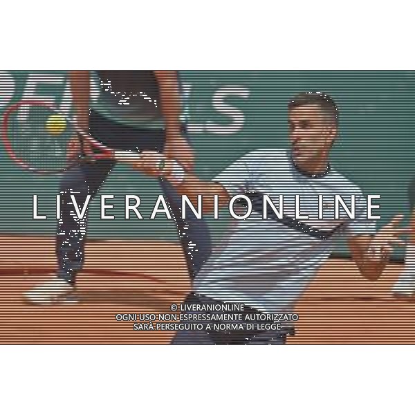 07-05-2023 Finale del doppio, torneo internazionale di tennis Sardegna Open Challenger 173, presso Tennis club Monte Urpinu, Cagliari. In gara Maximo Gonzalez (Argentina) e Andres Molteni (Argentina) contro Alexander Erler (Austria) e Lucas Miedler (Austria). Foto Salvatore Moi/Aldo Liverani s.a.s. Nella foto: Andres Molteni (Argentina)