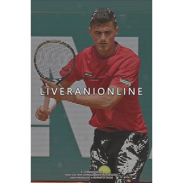 07-05-2023 Finale del doppio, torneo internazionale di tennis Sardegna Open Challenger 173, presso Tennis club Monte Urpinu, Cagliari. In gara Maximo Gonzalez (Argentina) e Andres Molteni (Argentina) contro Alexander Erler (Austria) e Lucas Miedler (Austria). Foto Salvatore Moi/Aldo Liverani s.a.s. Nella foto: Alexander Erler (Austria)