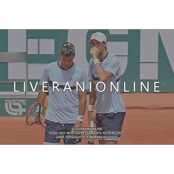 07-05-2023 Finale del doppio, torneo internazionale di tennis Sardegna Open Challenger 173, presso Tennis club Monte Urpinu, Cagliari. In gara Maximo Gonzalez (Argentina) e Andres Molteni (Argentina) contro Alexander Erler (Austria) e Lucas Miedler (Austria). Foto Salvatore Moi/Aldo Liverani s.a.s. Nella foto: Maximo Gonzalez (Argentina) e Andres Molteni (Argentina)