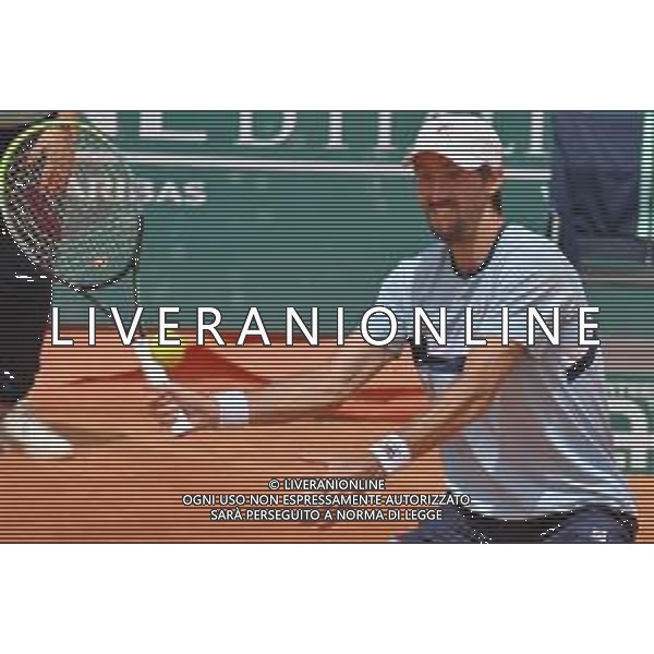 07-05-2023 Finale del doppio, torneo internazionale di tennis Sardegna Open Challenger 173, presso Tennis club Monte Urpinu, Cagliari. In gara Maximo Gonzalez (Argentina) e Andres Molteni (Argentina) contro Alexander Erler (Austria) e Lucas Miedler (Austria). Foto Salvatore Moi/Aldo Liverani s.a.s. Nella foto: Andres Molteni (Argentina)