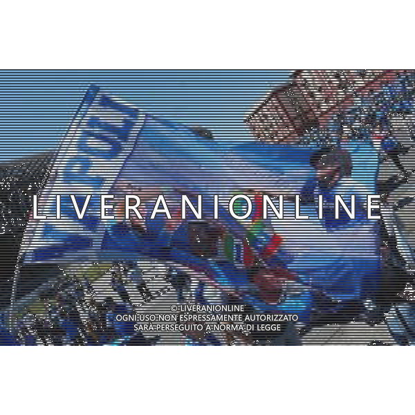 Napoli vs Fiorentina 34a giornata Campionato Calcio Serie A TIM 07.05.2023 Nella foto i Festeggiamenti dei tifosi prima di entrare allo stadio per la vittoria del terzo scudetto del Napoli campione d\'Italia Foto Mosca / AGENZIA ALDO LIVERANI SAS