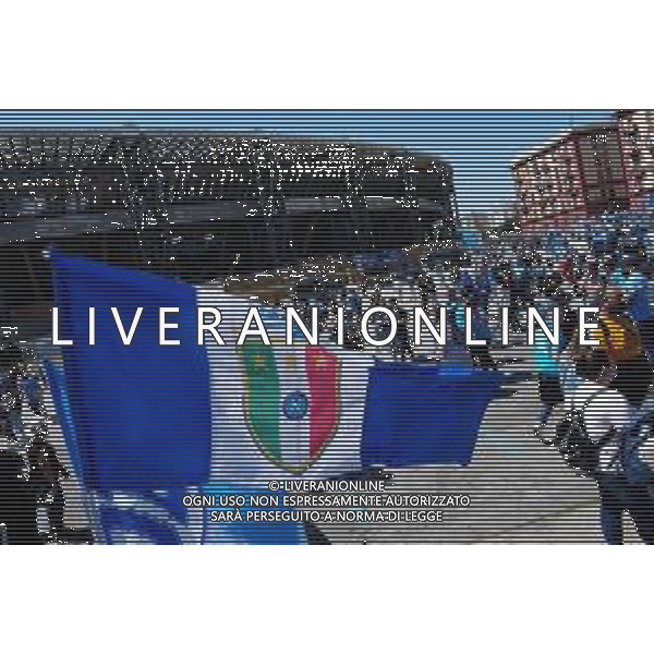 Napoli vs Fiorentina 34a giornata Campionato Calcio Serie A TIM 07.05.2023 Nella foto i Festeggiamenti dei tifosi prima di entrare allo stadio per la vittoria del terzo scudetto del Napoli campione d\'Italia Foto Mosca / AGENZIA ALDO LIVERANI SAS