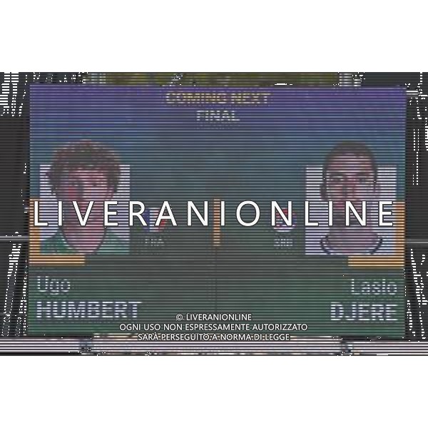07-05-2023 torneo internazionale di tennis Sardegna Open Challenger 173, presso Tennis club Monte Urpinu, Cagliari. In gara Ugo Humbert (Francia) contro Laslo Djere (Serbia). Salvatore Moi/Aldo Liverani s.a.s.