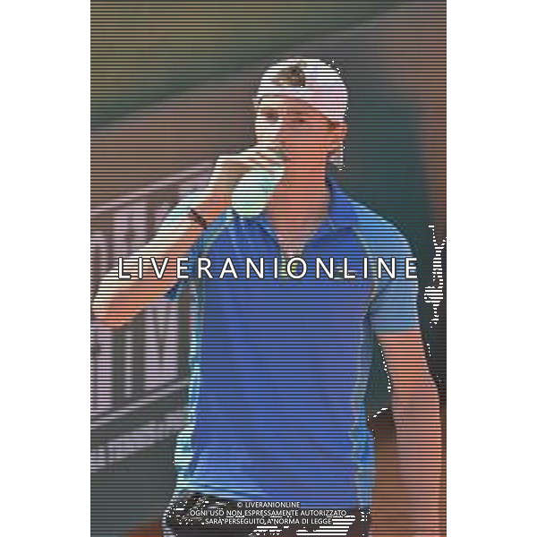 07-05-2023 torneo internazionale di tennis Sardegna Open Challenger 173, presso Tennis club Monte Urpinu, Cagliari. In gara Ugo Humbert (Francia) contro Laslo Djere (Serbia). Salvatore Moi/Aldo Liverani s.a.s. Nella foto: Laslo Djere (Serbia)