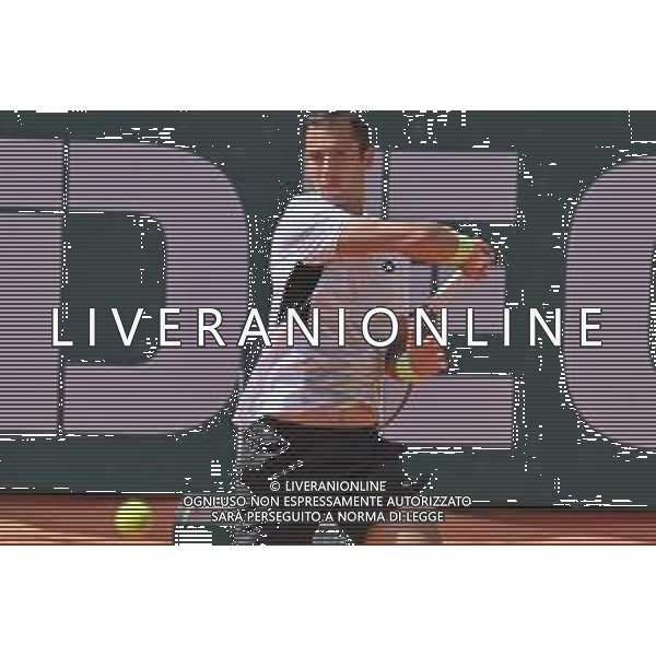 07-05-2023 torneo internazionale di tennis Sardegna Open Challenger 173, presso Tennis club Monte Urpinu, Cagliari. In gara Ugo Humbert (Francia) contro Laslo Djere (Serbia). Salvatore Moi/Aldo Liverani s.a.s. Nella foto: Ugo Humbert (Francia)