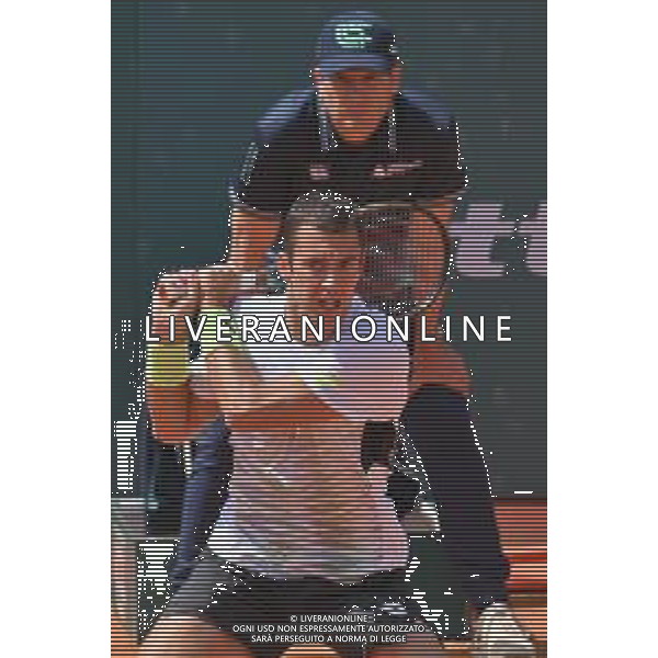 07-05-2023 torneo internazionale di tennis Sardegna Open Challenger 173, presso Tennis club Monte Urpinu, Cagliari. In gara Ugo Humbert (Francia) contro Laslo Djere (Serbia). Salvatore Moi/Aldo Liverani s.a.s. Nella foto: Ugo Humbert (Francia)