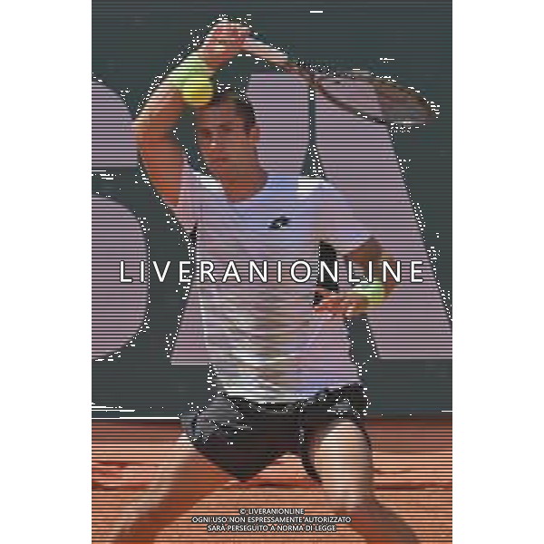 07-05-2023 torneo internazionale di tennis Sardegna Open Challenger 173, presso Tennis club Monte Urpinu, Cagliari. In gara Ugo Humbert (Francia) contro Laslo Djere (Serbia). Salvatore Moi/Aldo Liverani s.a.s. Nella foto: Ugo Humbert (Francia)