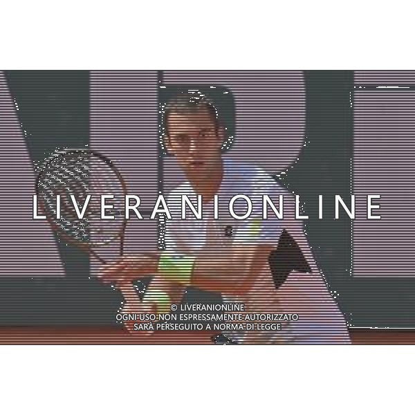 07-05-2023 torneo internazionale di tennis Sardegna Open Challenger 173, presso Tennis club Monte Urpinu, Cagliari. In gara Ugo Humbert (Francia) contro Laslo Djere (Serbia). Salvatore Moi/Aldo Liverani s.a.s. Nella foto: Ugo Humbert (Francia)