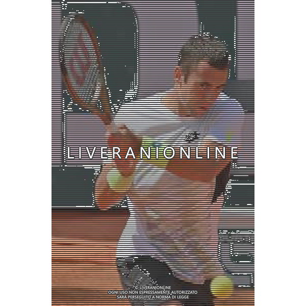 07-05-2023 torneo internazionale di tennis Sardegna Open Challenger 173, presso Tennis club Monte Urpinu, Cagliari. In gara Ugo Humbert (Francia) contro Laslo Djere (Serbia). Salvatore Moi/Aldo Liverani s.a.s. Nella foto: Ugo Humbert (Francia)