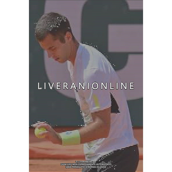 07-05-2023 torneo internazionale di tennis Sardegna Open Challenger 173, presso Tennis club Monte Urpinu, Cagliari. In gara Ugo Humbert (Francia) contro Laslo Djere (Serbia). Salvatore Moi/Aldo Liverani s.a.s. Nella foto: Ugo Humbert (Francia)