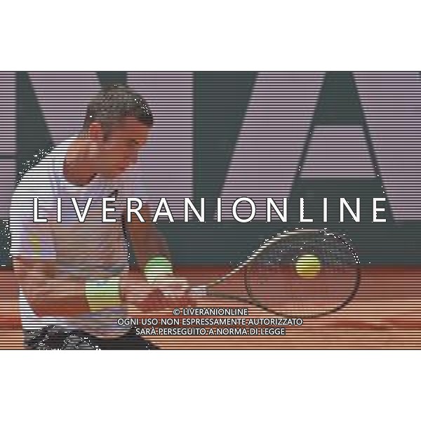 07-05-2023 torneo internazionale di tennis Sardegna Open Challenger 173, presso Tennis club Monte Urpinu, Cagliari. In gara Ugo Humbert (Francia) contro Laslo Djere (Serbia). Salvatore Moi/Aldo Liverani s.a.s. Nella foto: Ugo Humbert (Francia)