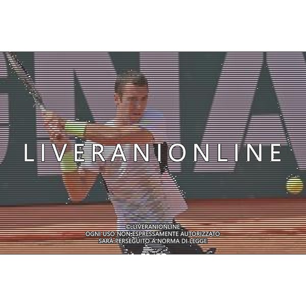07-05-2023 torneo internazionale di tennis Sardegna Open Challenger 173, presso Tennis club Monte Urpinu, Cagliari. In gara Ugo Humbert (Francia) contro Laslo Djere (Serbia). Salvatore Moi/Aldo Liverani s.a.s. Nella foto: Ugo Humbert (Francia)