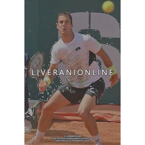 07-05-2023 torneo internazionale di tennis Sardegna Open Challenger 173, presso Tennis club Monte Urpinu, Cagliari. In gara Ugo Humbert (Francia) contro Laslo Djere (Serbia). Salvatore Moi/Aldo Liverani s.a.s. Nella foto: Ugo Humbert (Francia)