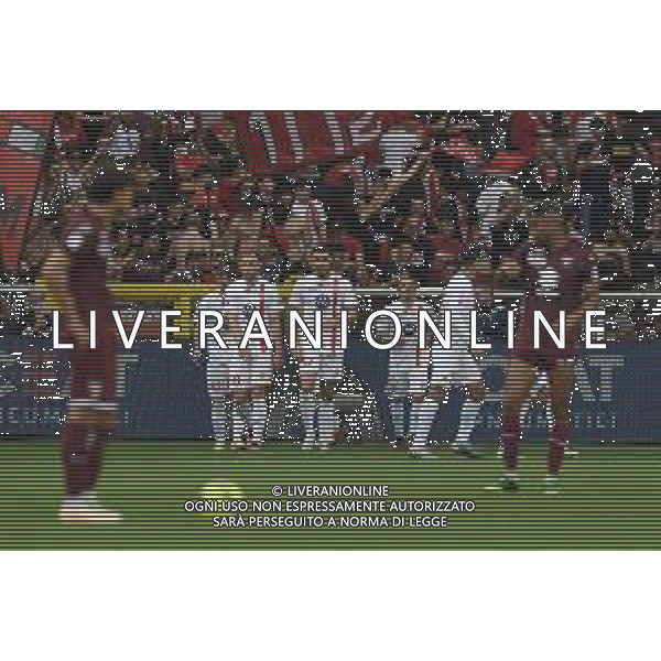 TVMV-Torino 07.05.2023 Stadio Grande Torino ©Manuela Viganti/Agenzia Aldo Liverani Torino vs Monza Campionato Calcio Serie A TIM 2022/2023 34a giornata Nella foto: esultanza mpnza dopo il gol di gianluca caprari ©Viganti / AGENZIA ALDO LIVERANI SAS