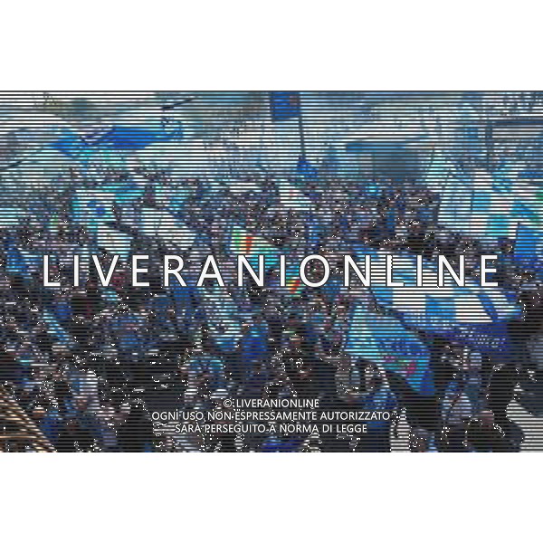 Napoli vs Fiorentina 34a giornata Campionato Calcio Serie A TIM 07.05.2023 Nella foto i Festeggiamenti dei tifosi prima di entrare allo stadio per la vittoria del terzo scudetto del Napoli campione d\'Italia Foto Mosca / AGENZIA ALDO LIVERANI SAS
