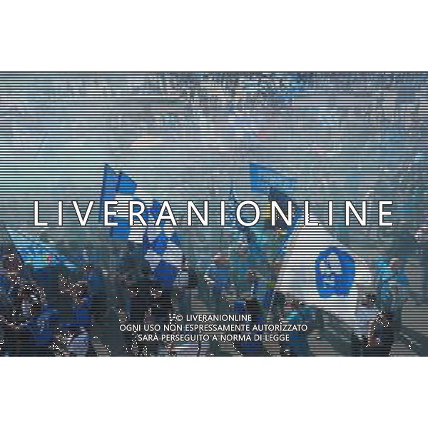 Napoli vs Fiorentina 34a giornata Campionato Calcio Serie A TIM 07.05.2023 Nella foto i Festeggiamenti dei tifosi prima di entrare allo stadio per la vittoria del terzo scudetto del Napoli campione d\'Italia Foto Mosca / AGENZIA ALDO LIVERANI SAS